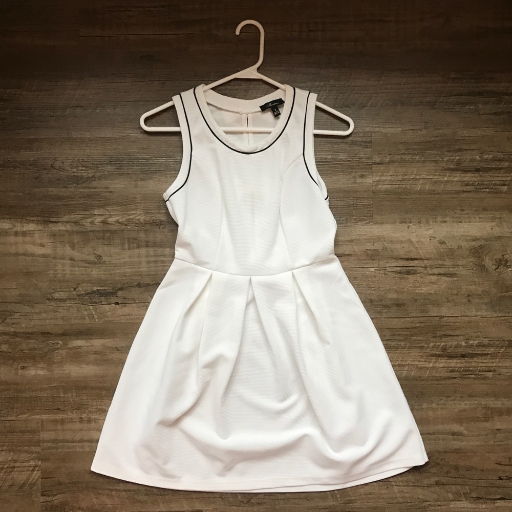 White Dress with Bow Back